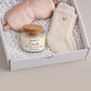 Personalized Self-Care Gift Set | Soy Candle, Eye Mask & Socks