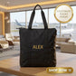 Personalized Nomad Carry-All Travel Tote – Custom Name Zip Shoulder Bag | ELYSI