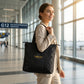 Personalized Nomad Carry-All Travel Tote – Custom Name Zip Shoulder Bag | ELYSI