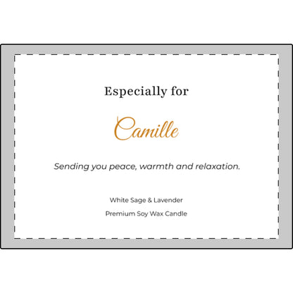 Personalized Self-Care Gift Set | Soy Candle, Eye Mask & Socks
