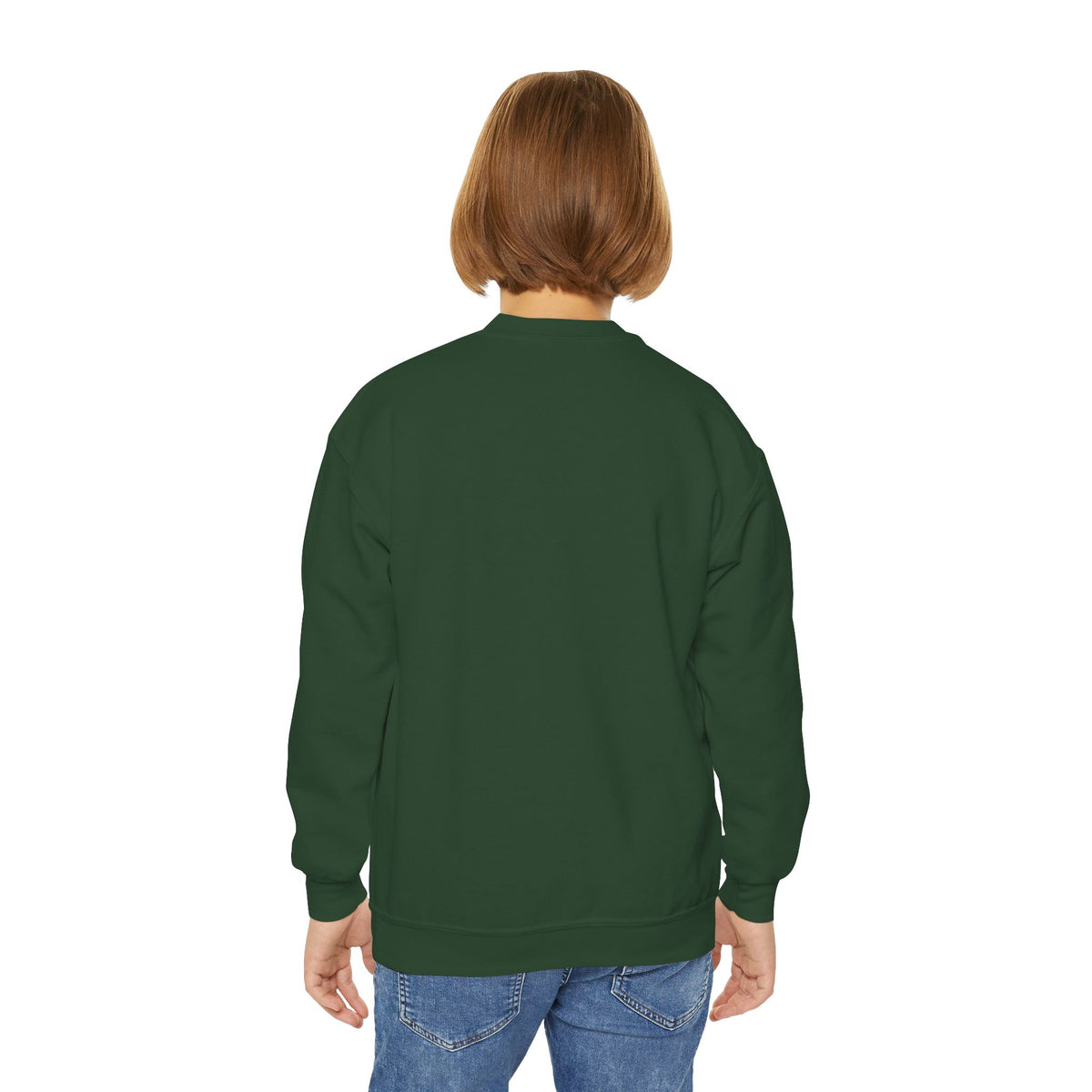 Elysí Youth Crewneck Sweatshirt -Minimal White Logo | Cozy Casual Kids Pullover