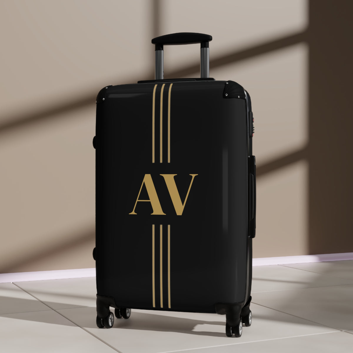 Monogrammed Carry On | Personalized Luggage | Black Carry On