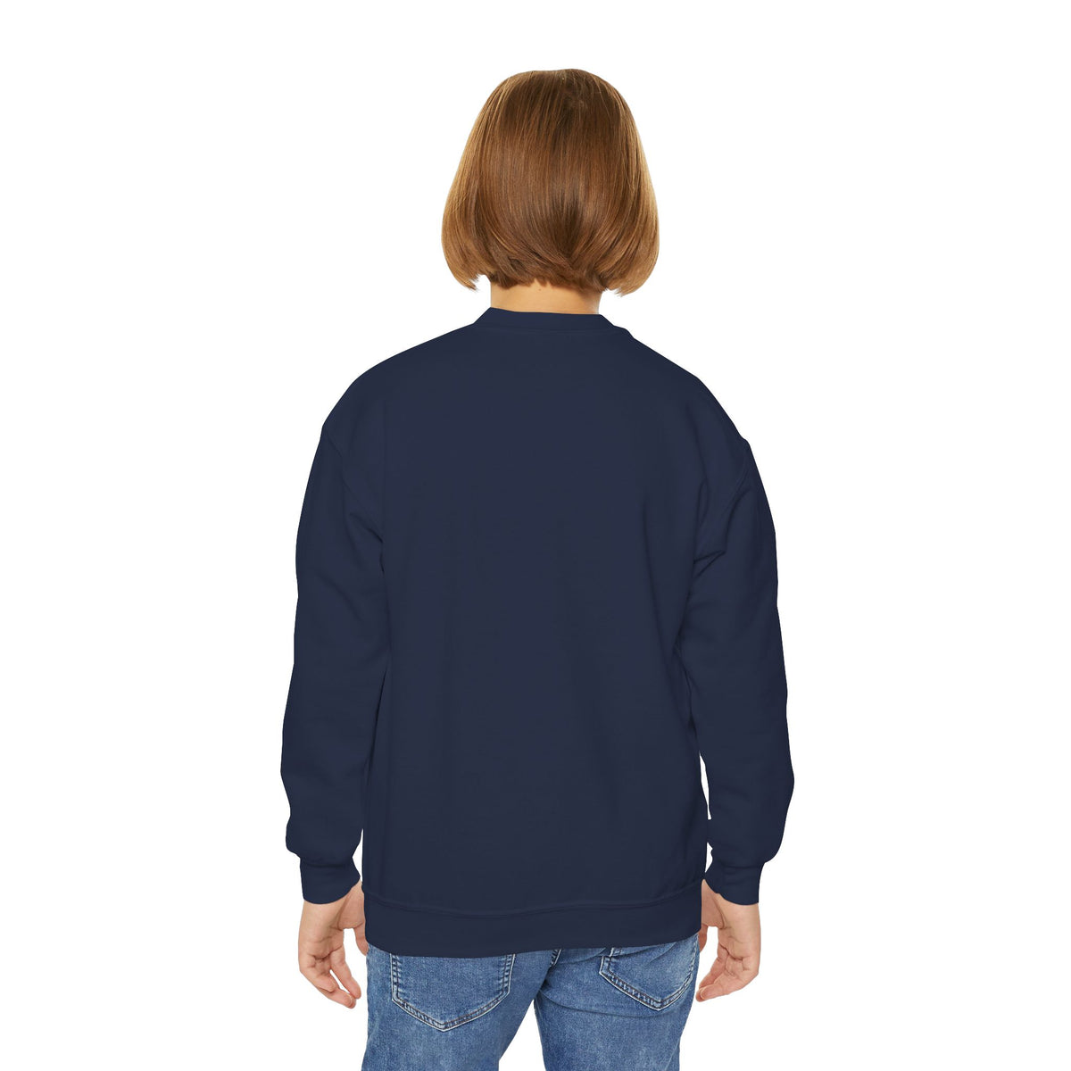 Elysí Youth Crewneck Sweatshirt -Minimal White Logo | Cozy Casual Kids Pullover