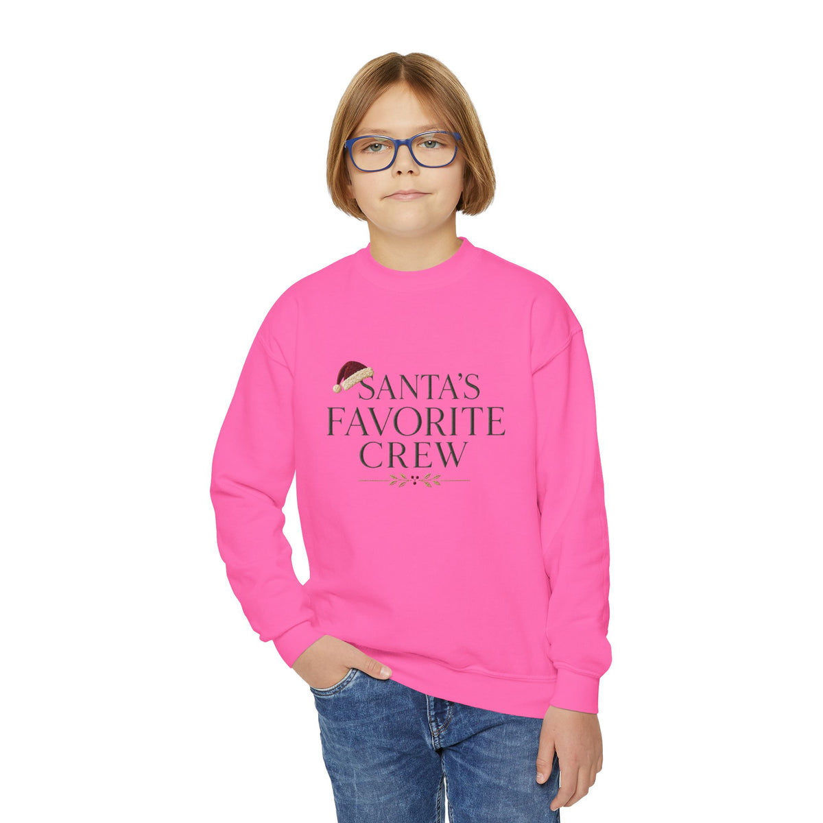 Kids Christmas Sweatshirt | Youth Christmas Sweater | Holiday Crewneck