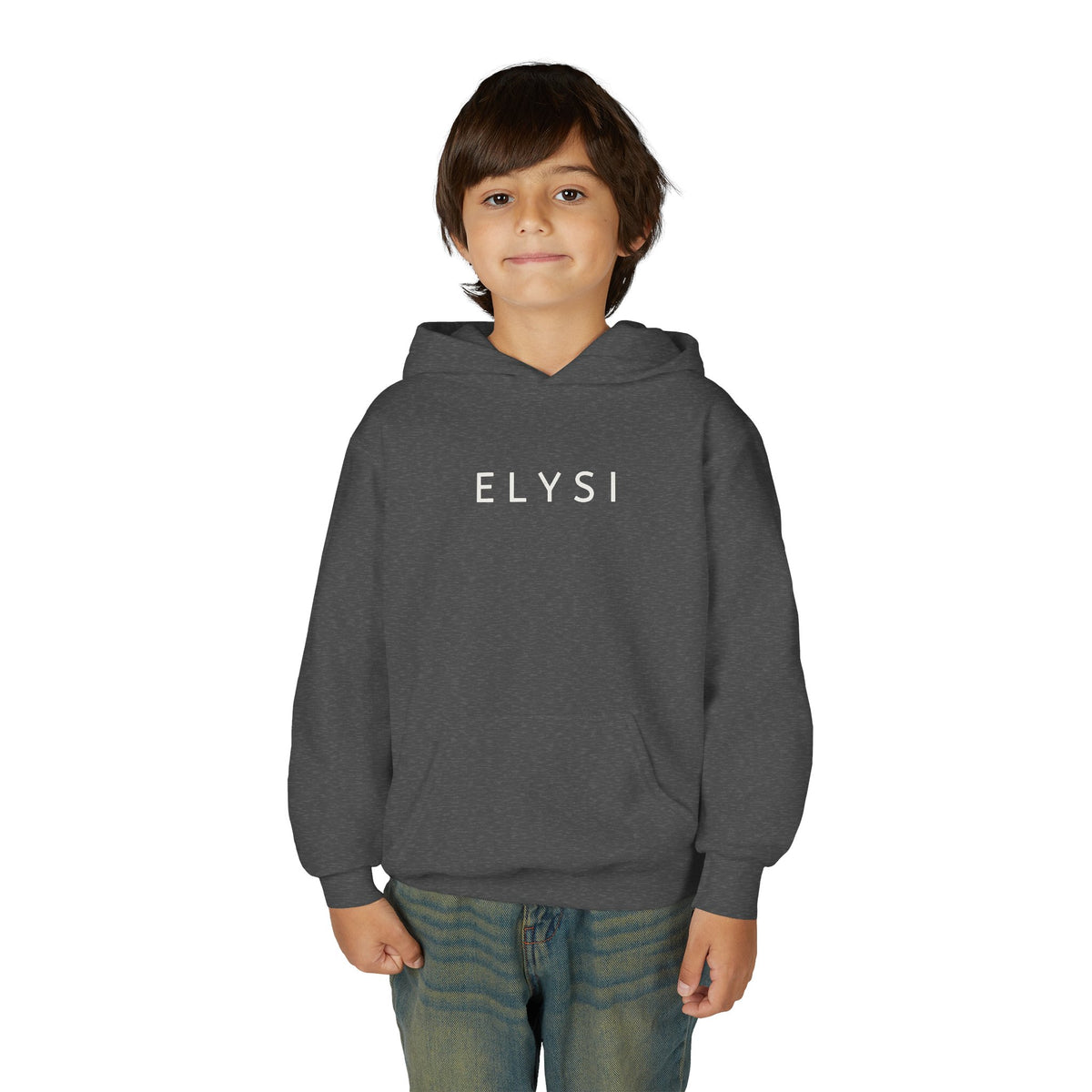 ELYSI Youth Hoodie | Minimal Kids Pullover Sweatshirt