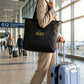 Personalized Nomad Carry-All Travel Tote – Custom Name Zip Shoulder Bag | ELYSI