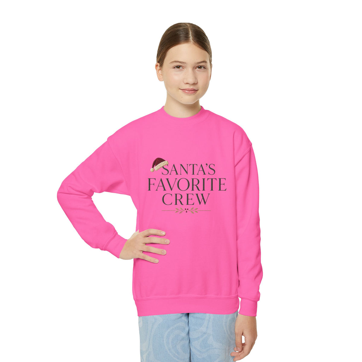 Kids Christmas Sweatshirt | Youth Christmas Sweater | Holiday Crewneck