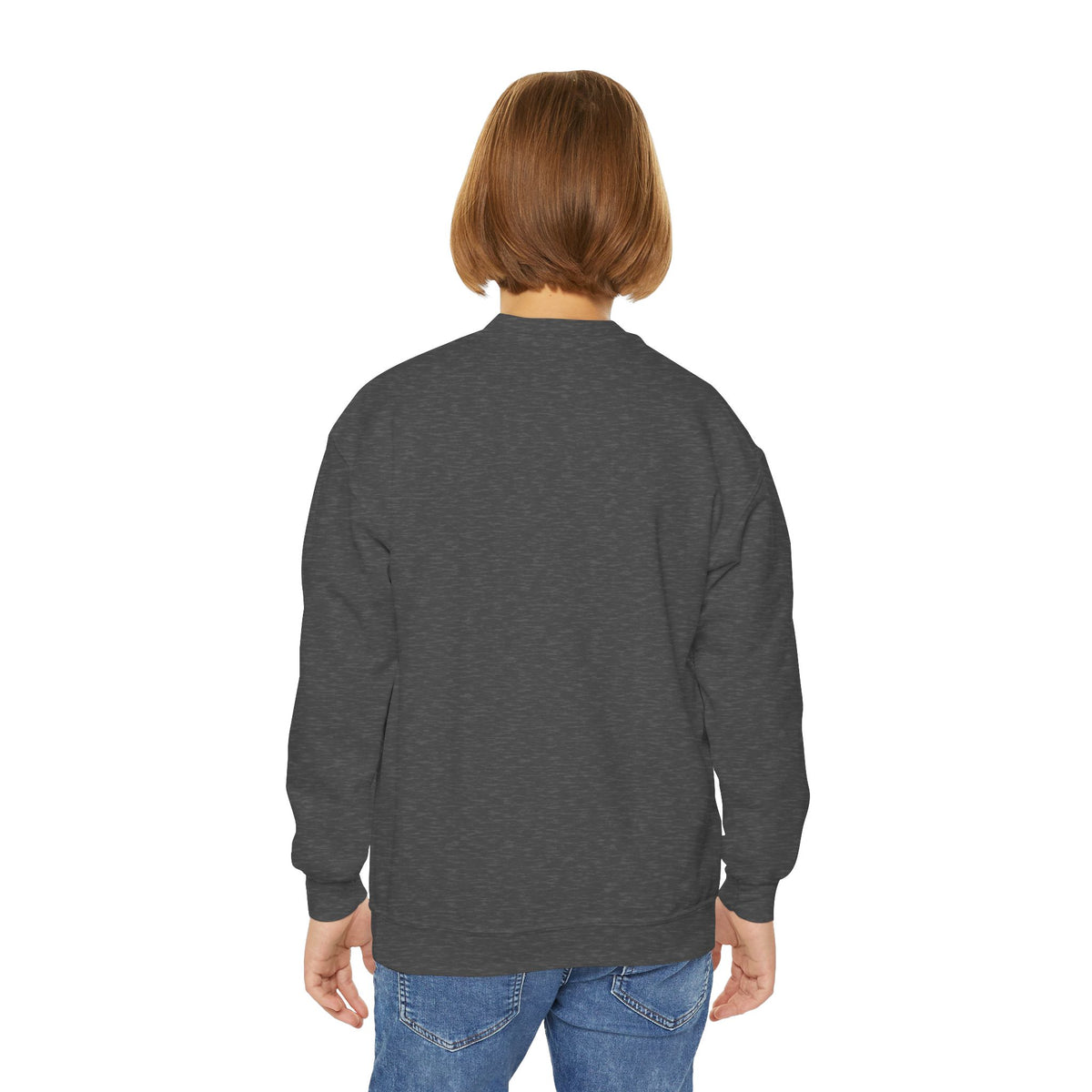 Elysí Youth Crewneck Sweatshirt -Minimal White Logo | Cozy Casual Kids Pullover