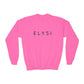 ELYSI Unisex Youth Crewneck Sweatshirt - Cozy, Minimalist Pullover for Kids | Available in 3 Colors