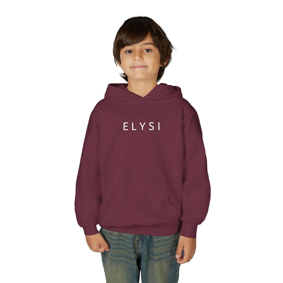 ELYSI Youth Hoodie | Minimal Kids Pullover Sweatshirt