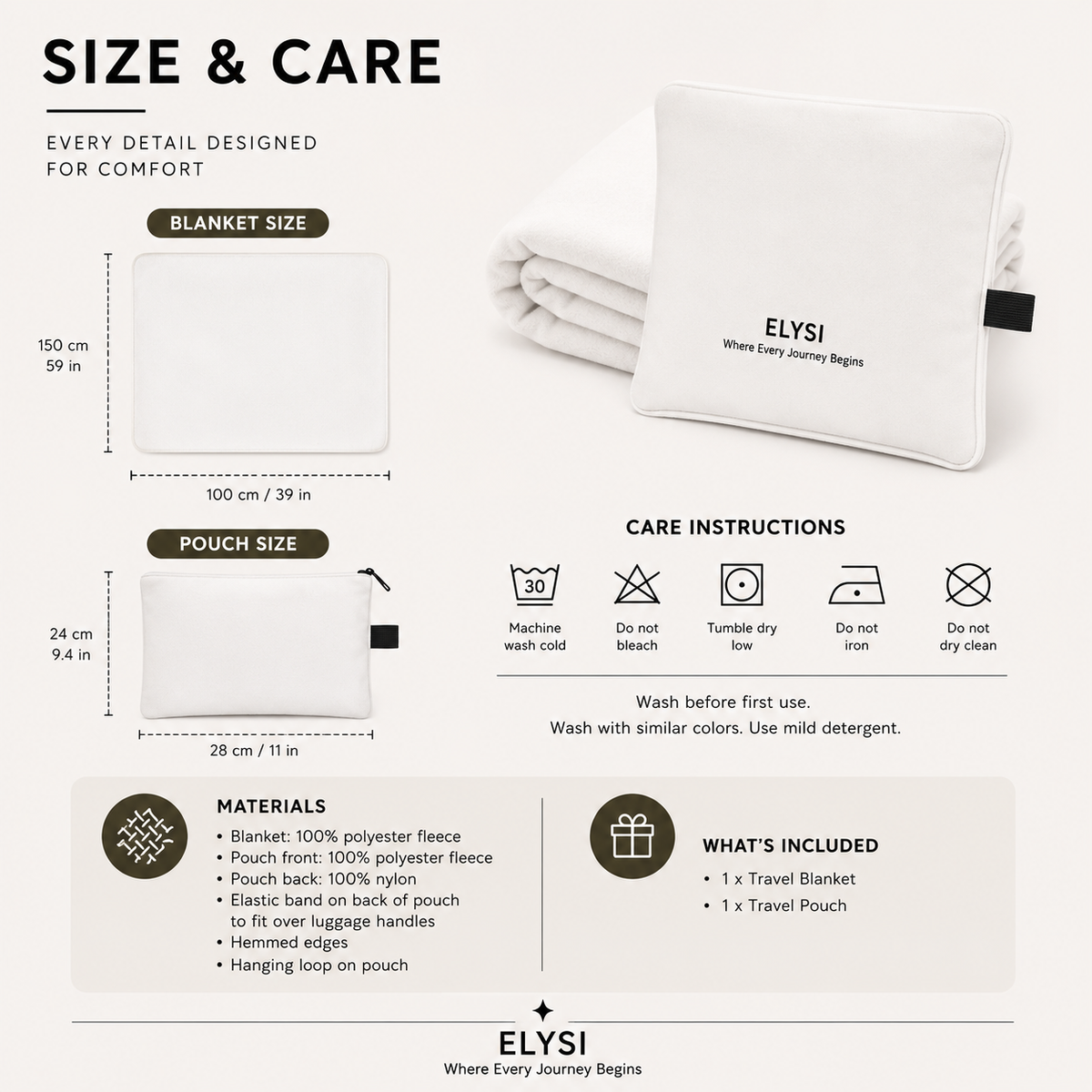 Travel Blanket | Packable Blanket | Foldable Travel Blanket