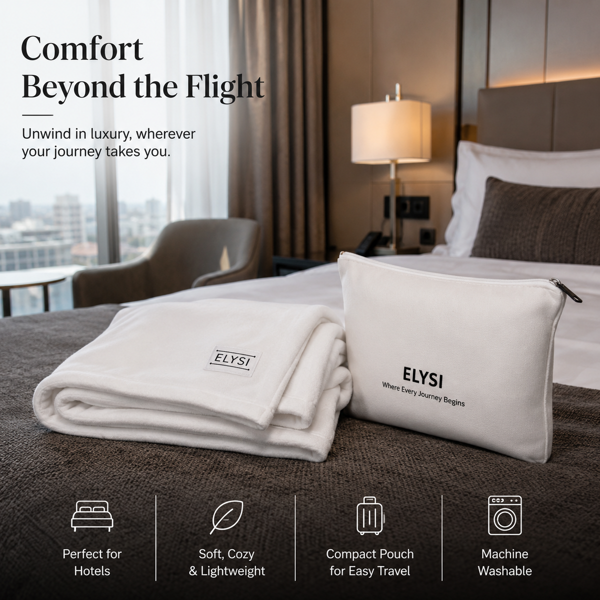 Travel Blanket | Packable Blanket | Foldable Travel Blanket