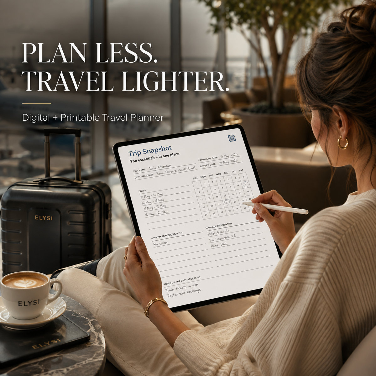 Travel Planner PDF | Printable Travel Planner | Digital Travel Planner