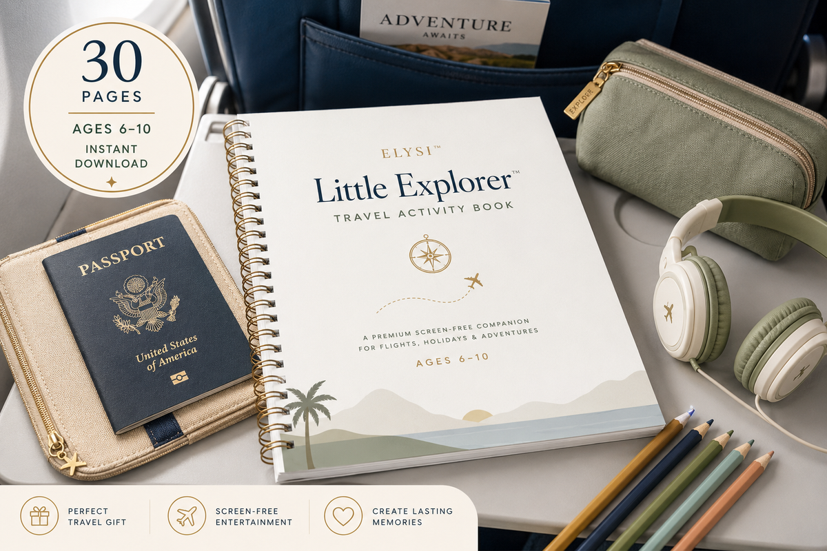 Kids Travel Activity Book | Travel Journal for Kids | Road Trip Activity Book
