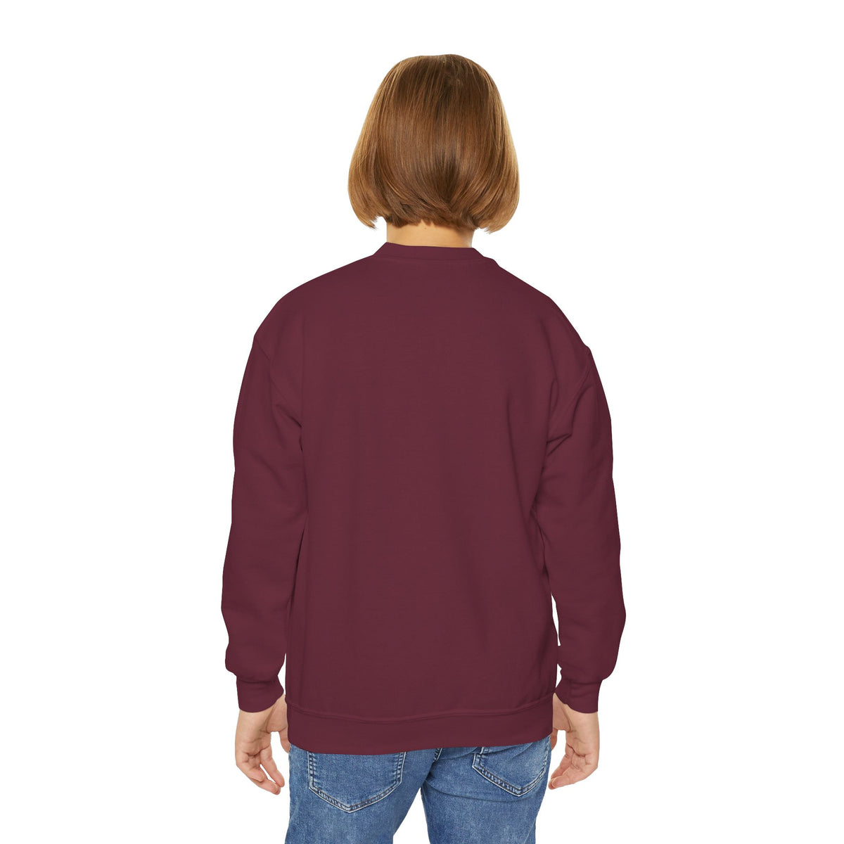 Elysí Youth Crewneck Sweatshirt -Minimal White Logo | Cozy Casual Kids Pullover