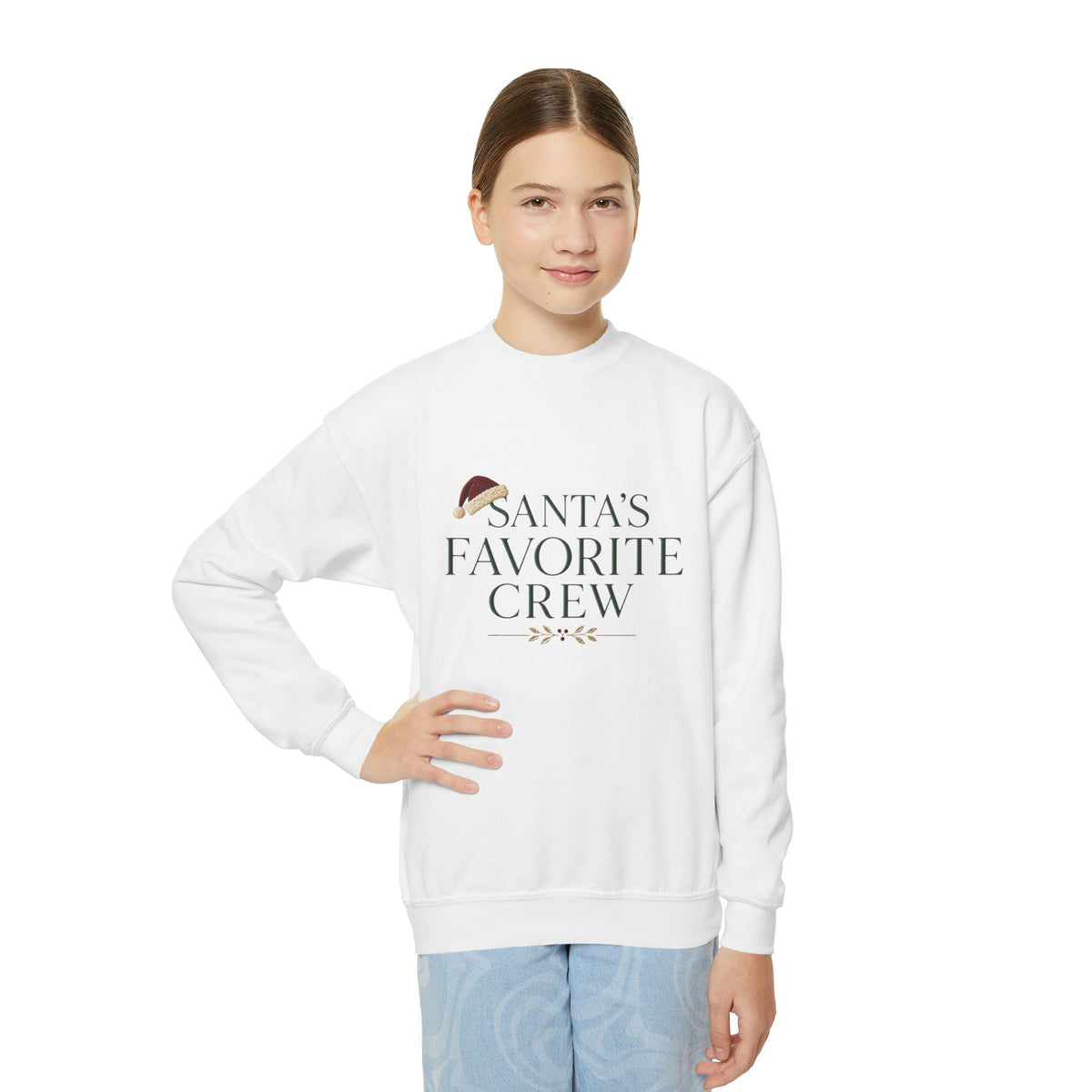 Kids Christmas Sweatshirt | Youth Christmas Sweater | Holiday Crewneck