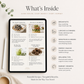 Travel Recipe Book Gift | Hotel & Airbnb Healthy Meal Guide | Vacation Wellness Cookbook | 11 Travel Recipes | Digital PDF