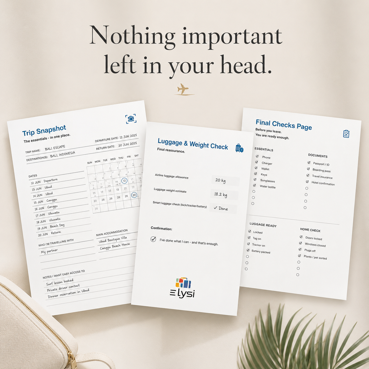 Travel Planner PDF | Printable Travel Planner | Digital Travel Planner