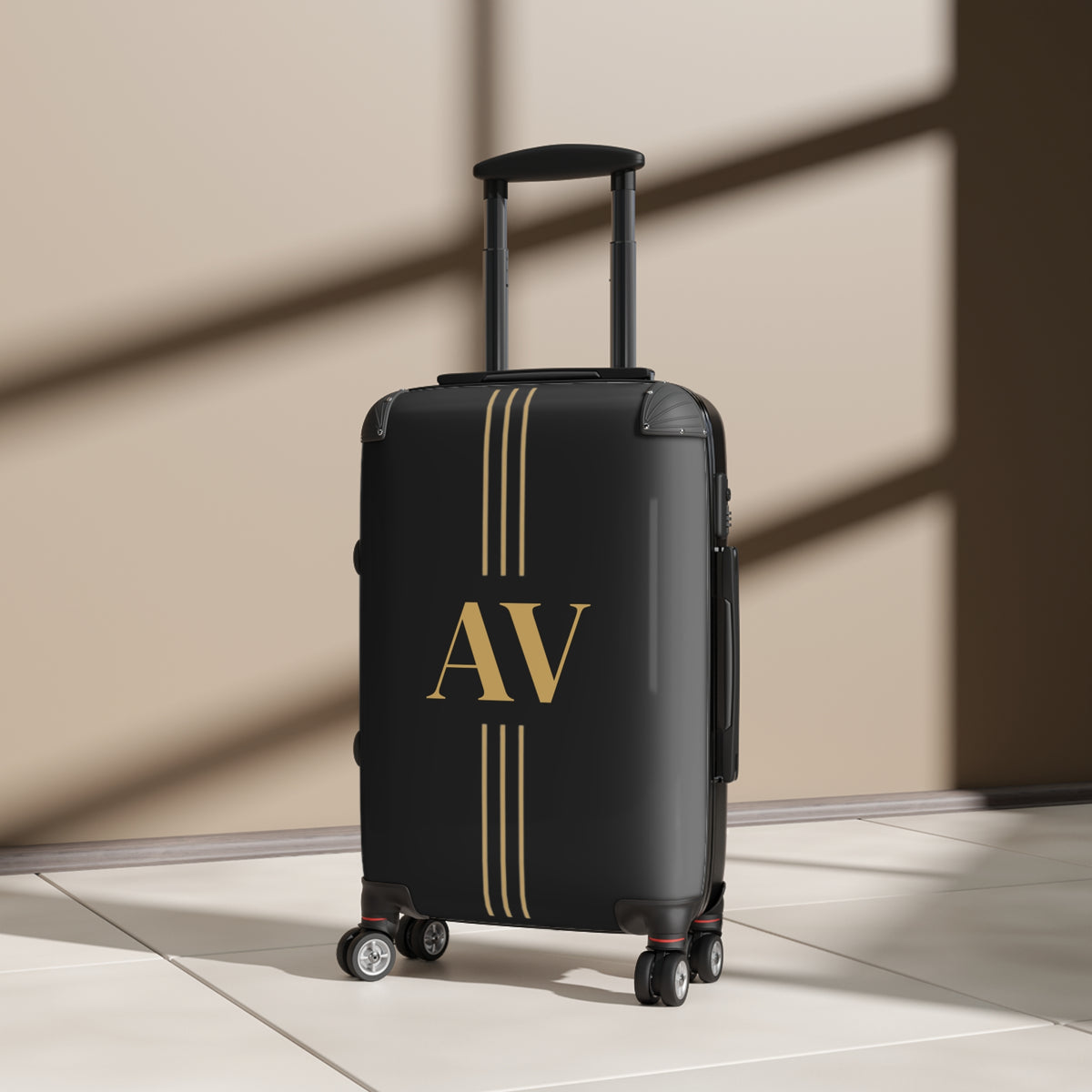 Monogrammed Carry On | Personalized Luggage | Black Carry On