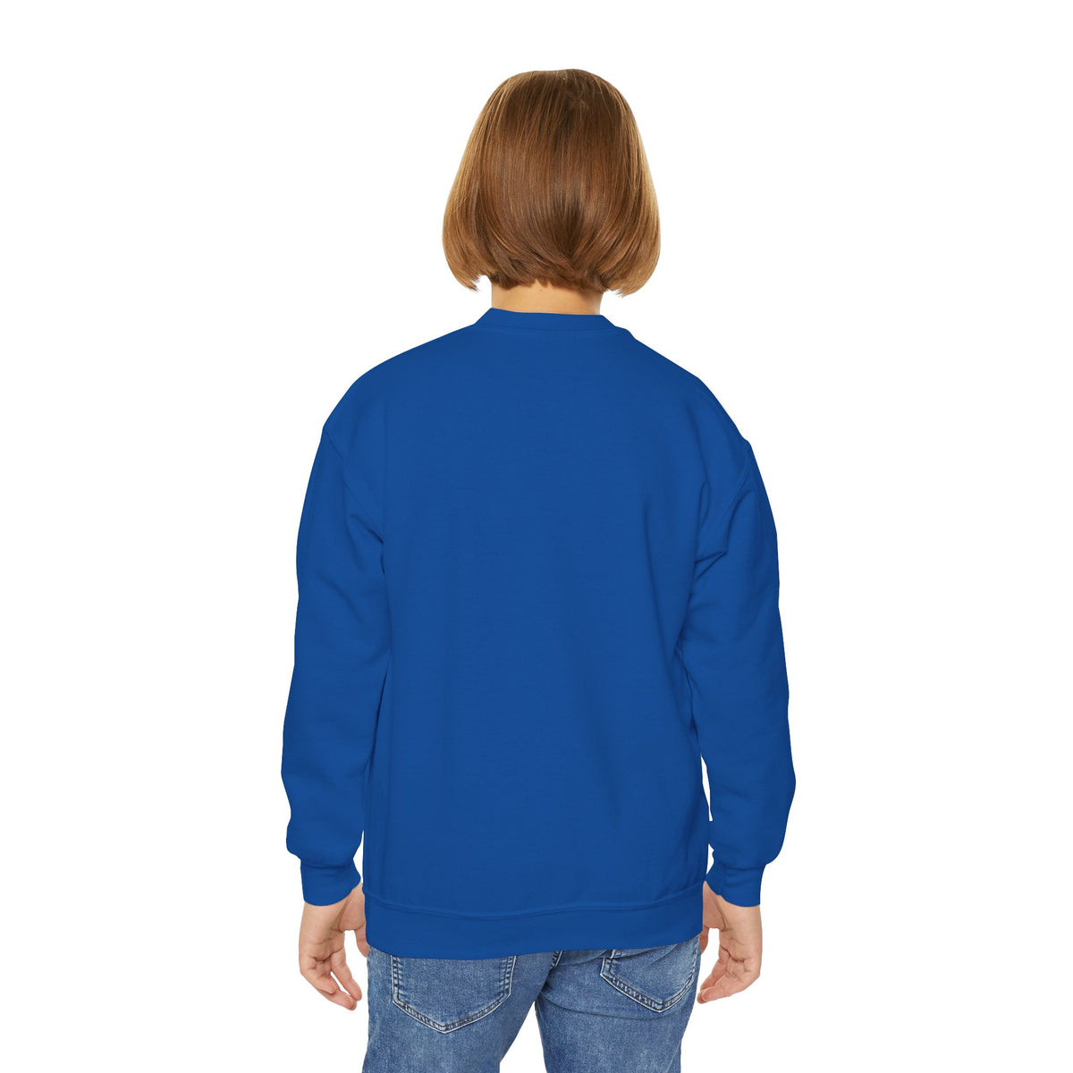 Elysí Youth Crewneck Sweatshirt -Minimal White Logo | Cozy Casual Kids Pullover