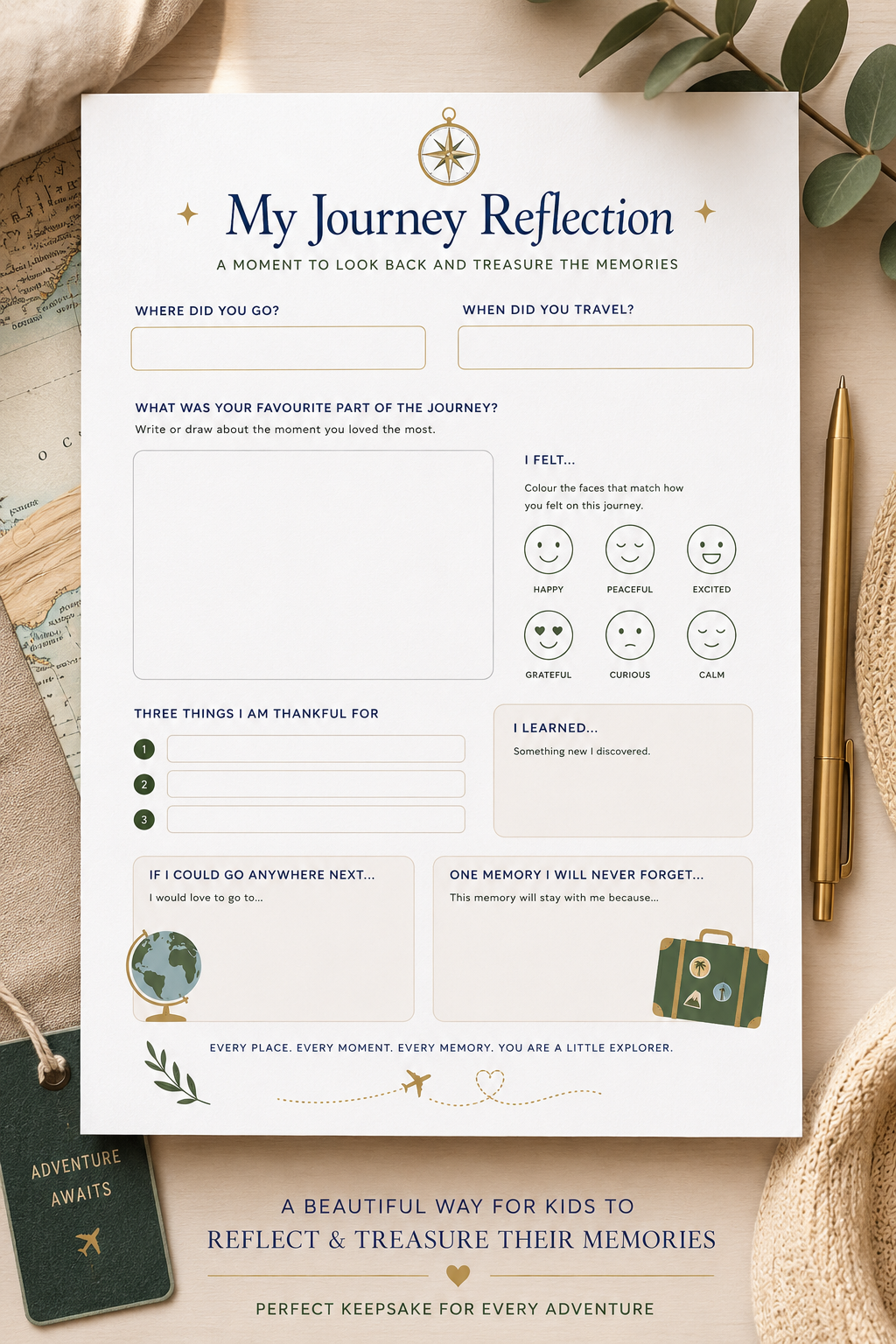 Kids Travel Activity Book | Travel Journal for Kids | Road Trip Activity Book