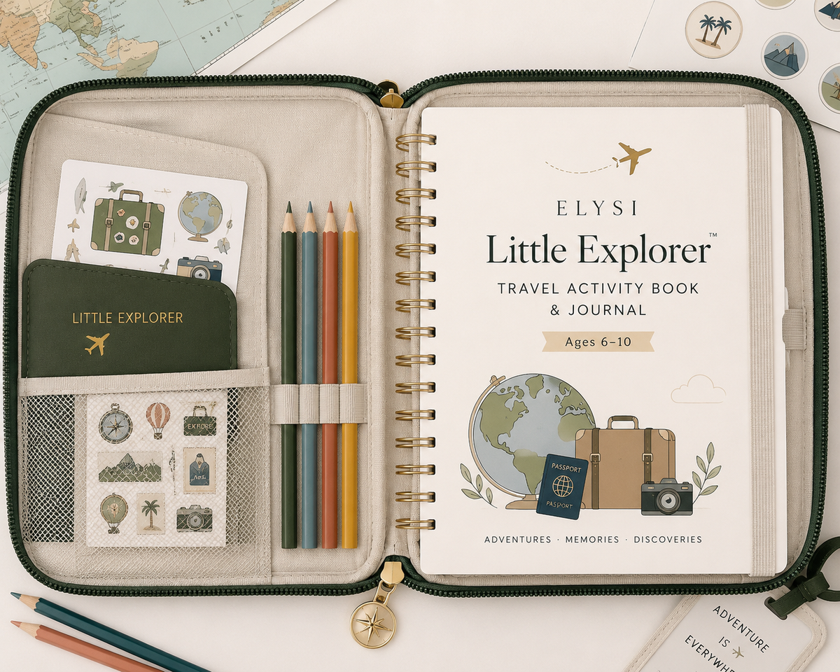 Kids Travel Activity Book | Travel Journal for Kids | Road Trip Activity Book
