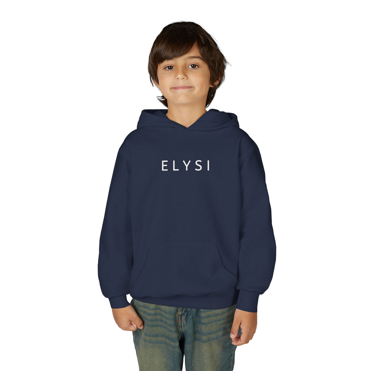 ELYSI Youth Hoodie | Minimal Kids Pullover Sweatshirt