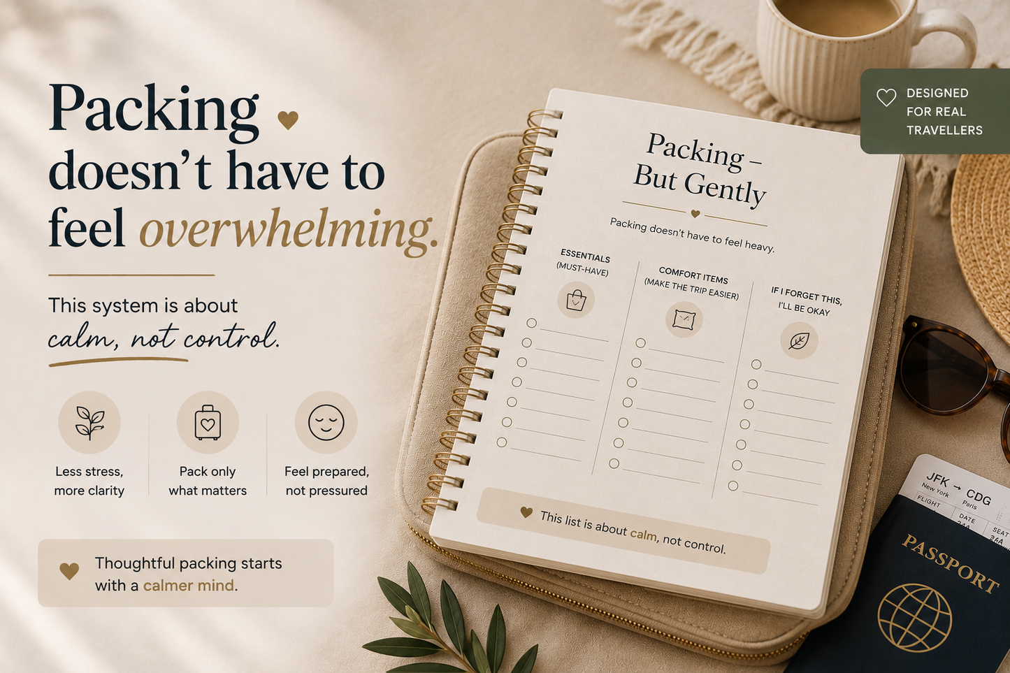 Last-Minute Travel Planner | Printable PDF & Fillable Digital Download for Stress-Free Trips