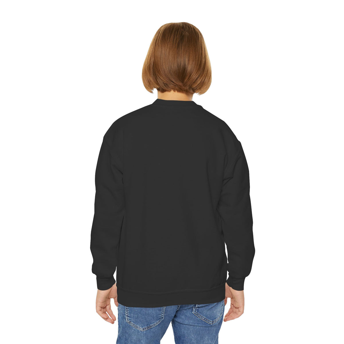 Elysí Youth Crewneck Sweatshirt -Minimal White Logo | Cozy Casual Kids Pullover