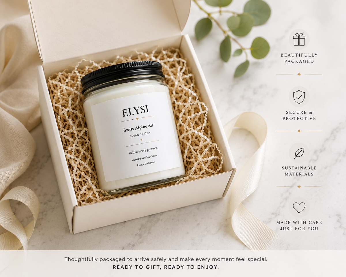 Clean Cotton Candle | Soy Scented Candle | Swiss Alpine Candle