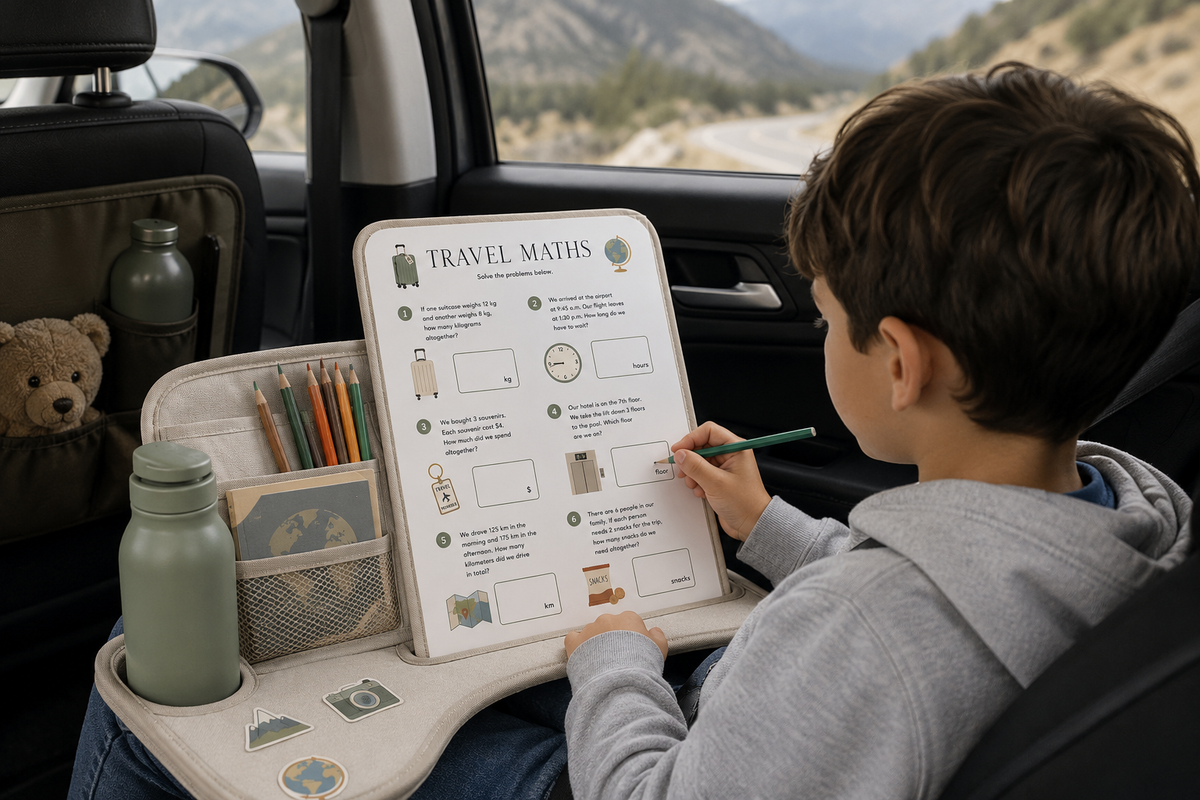 Kids Travel Activity Book | Travel Journal for Kids | Road Trip Activity Book