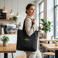 Personalized Nomad Carry-All Travel Tote – Custom Name Zip Shoulder Bag | ELYSI