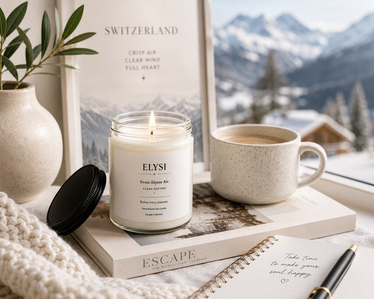 Clean Cotton Candle | Soy Scented Candle | Swiss Alpine Candle