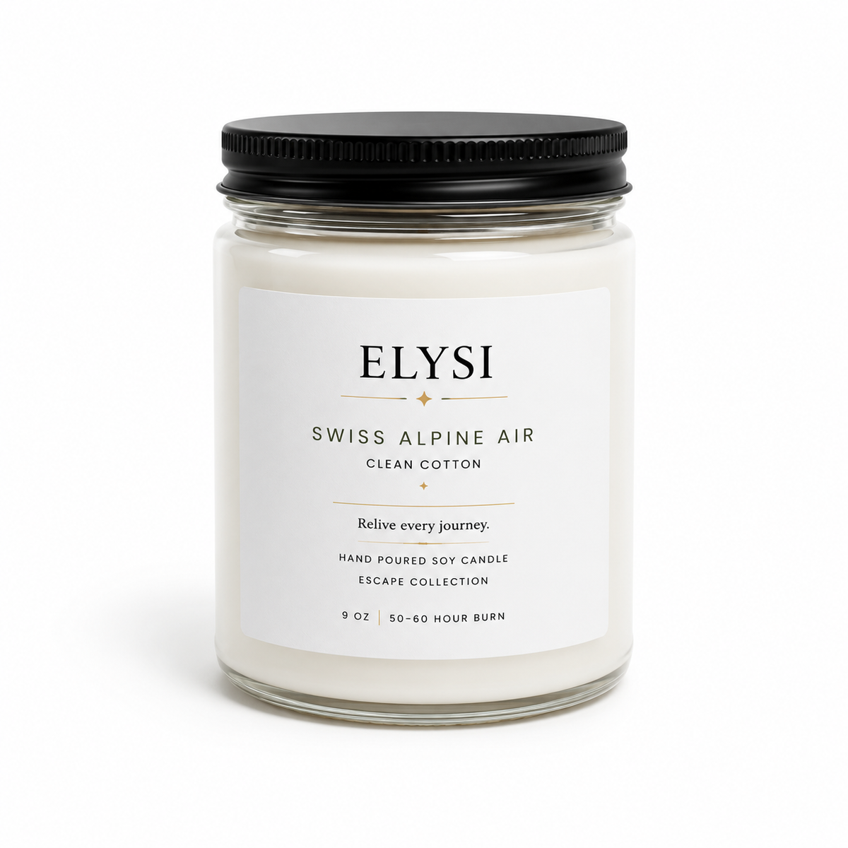 Clean Cotton Candle | Soy Scented Candle | Swiss Alpine Candle