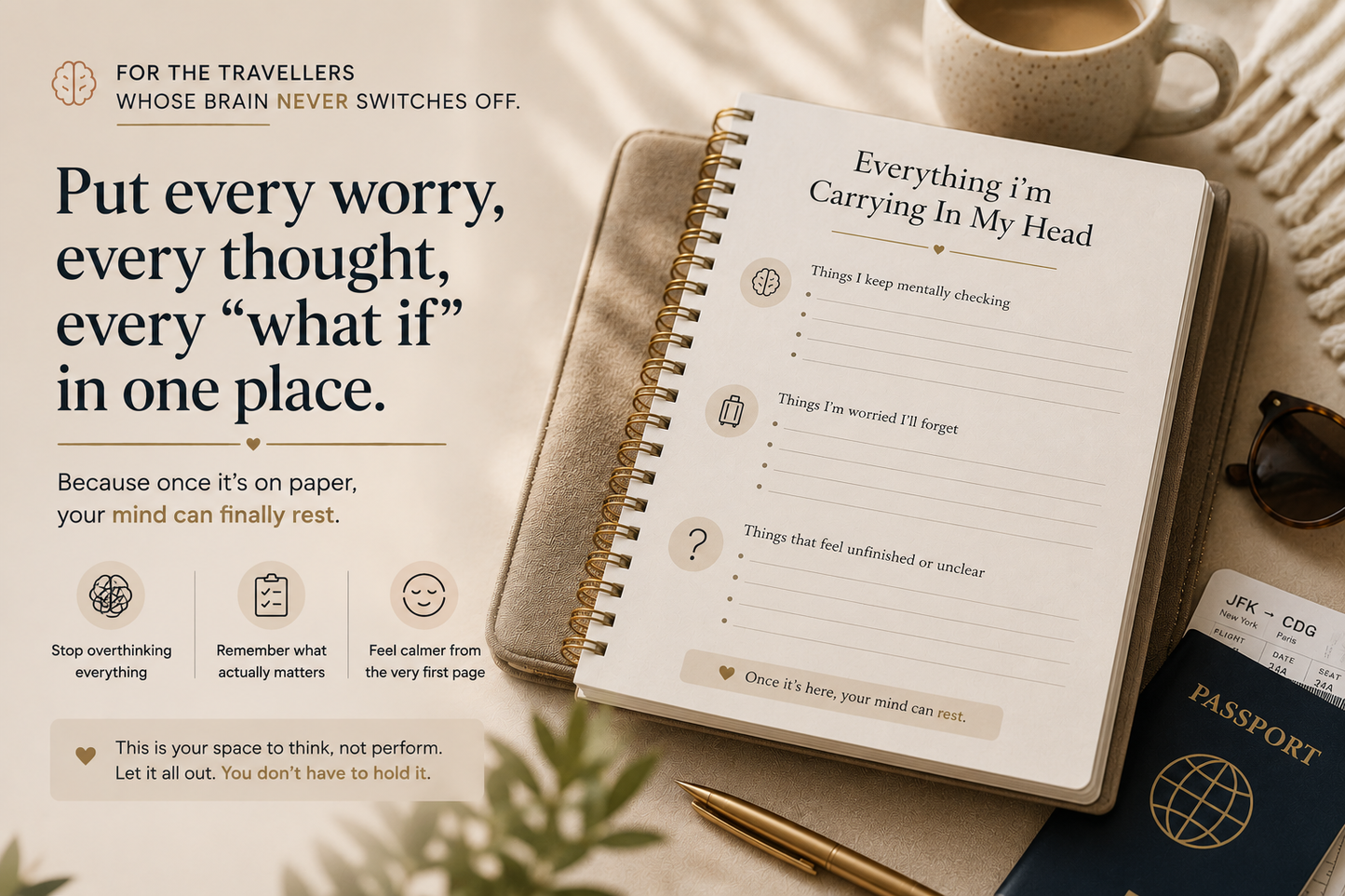 Last-Minute Travel Planner | Printable PDF & Fillable Digital Download for Stress-Free Trips
