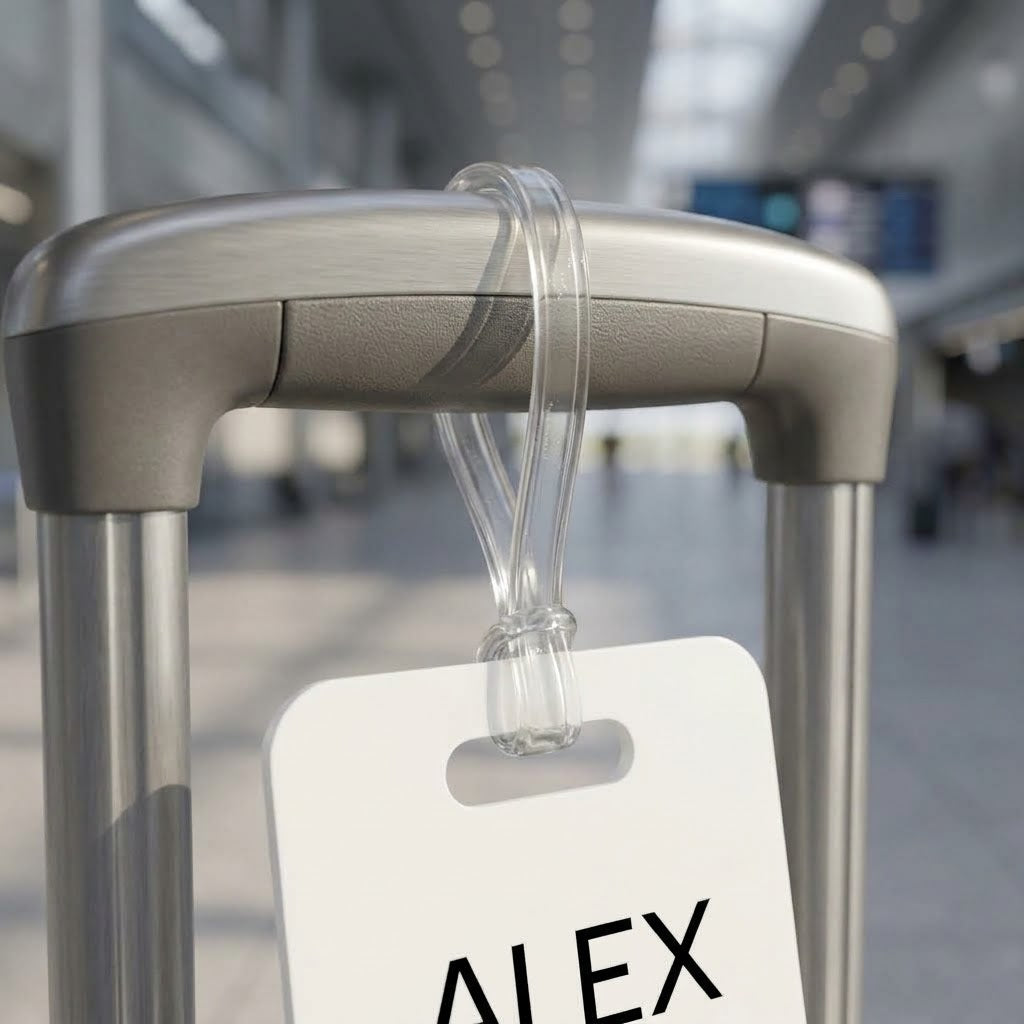 Personalized Luggage Tag – Minimalist Custom Name Bag Tag for Travel & Luggage