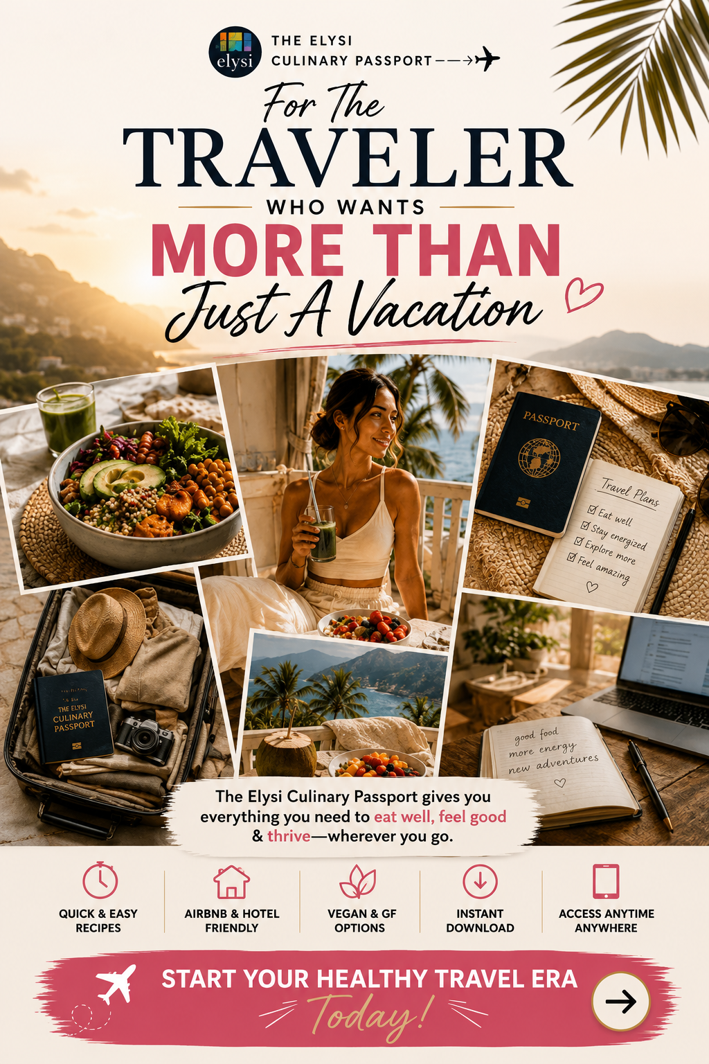 The Jet Lag Glow-Up ✈️ | 40 Healthy Travel Recipes for Airbnb, Hotels & Wellness Travelers