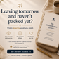 Last-Minute Travel Planner | Printable PDF & Fillable Digital Download for Stress-Free Trips