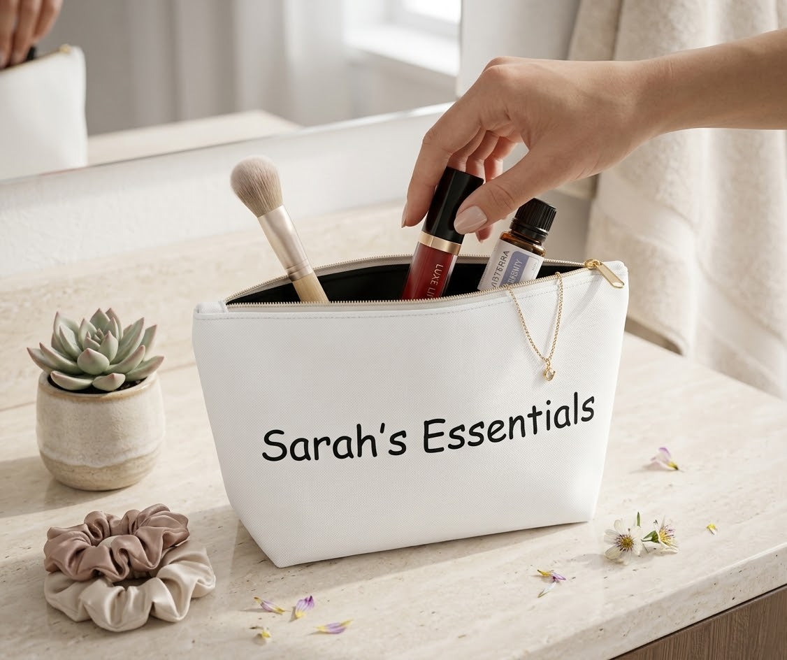 Custom T-Bottom Accessory Pouch – Personalized Bag & Travel Organizer