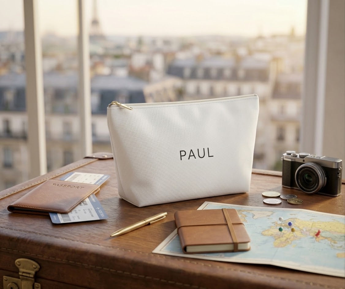 Custom T-Bottom Accessory Pouch – Personalized Bag & Travel Organizer