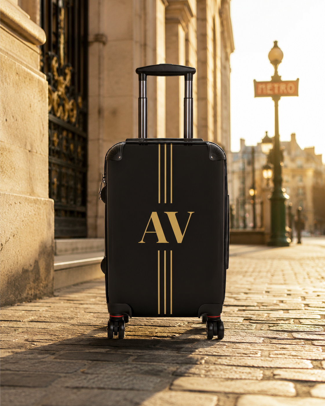 Monogrammed Carry On | Personalized Luggage | Black Carry On